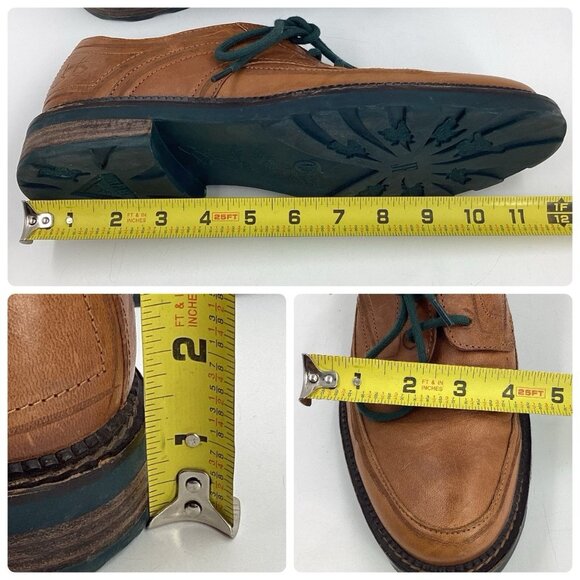 John Fluevog Men\'s Dublin Brown Leather Lace-Up Derby Angelic Sole Bond Sz 9 main image 13